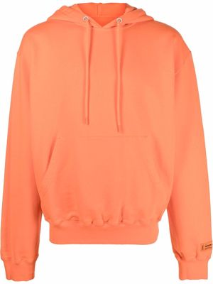 Heron Preston long-sleeved cotton hoodie - Orange