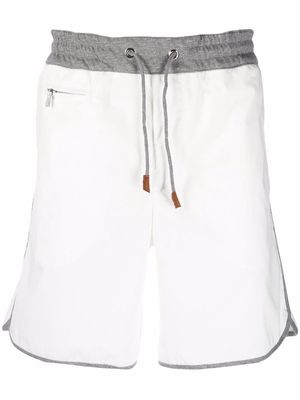 Eleventy athletic Bermuda shorts - White