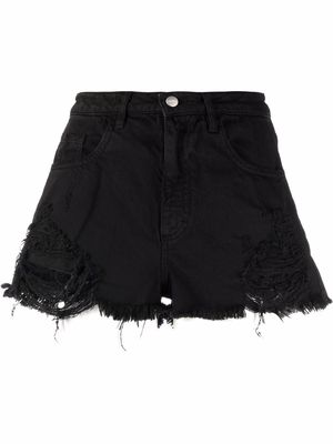 ICON DENIM Leslie denim shorts - Black