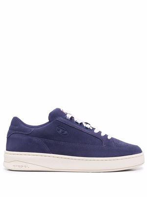 Diesel logo-patch lace-up trainers - Blue