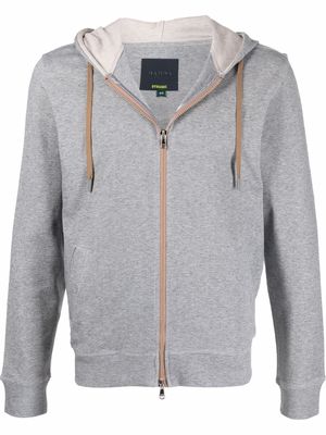 Barba drawstring-hooded jacket - Grey
