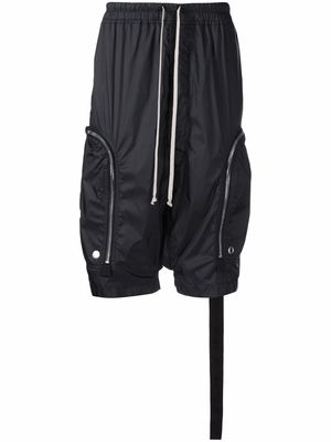 Rick Owens DRKSHDW Bauhaus dropped-crotch shorts - Black