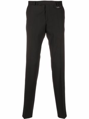 Karl Lagerfeld slim-cut wool trousers - Black