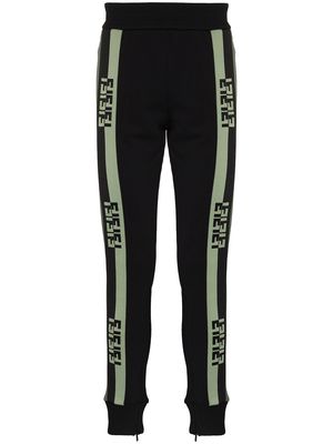 Fendi FF logo tape track pants - Green