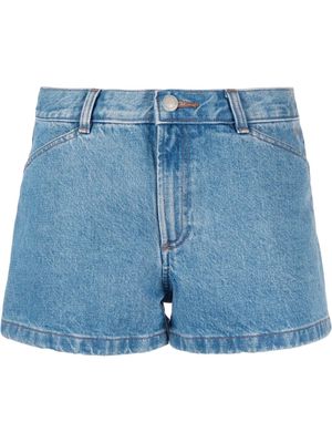 A.P.C. Claire mid-rise denim shorts - Blue