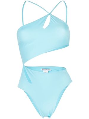 Sian Swimwear cut out detail one-piece - Blue
