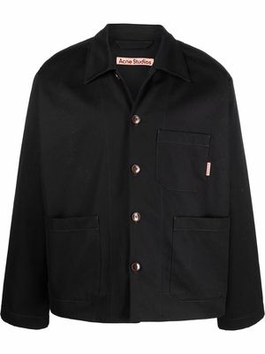 Acne Studios buttoned-up shirt jacket - Black