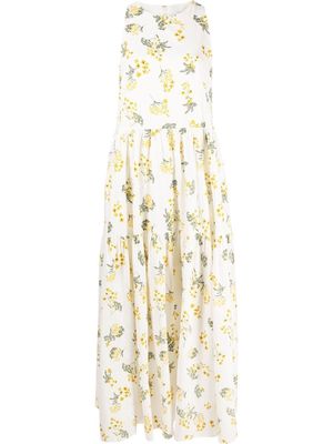 IVY & OAK Desiree floral-print maxi dress - White