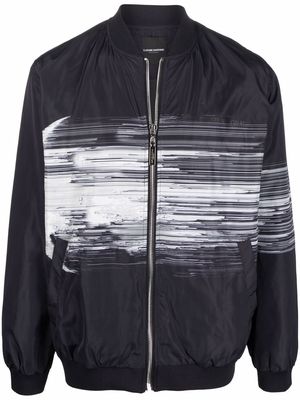 costume national contemporary graphic-print bomber jacket - Black