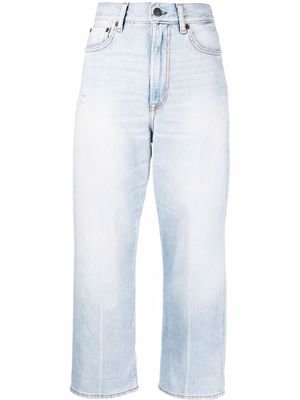 Acne Studios cropped denim jeans - Blue