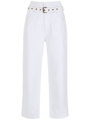 Andrea Bogosian Alita belted trousers - White