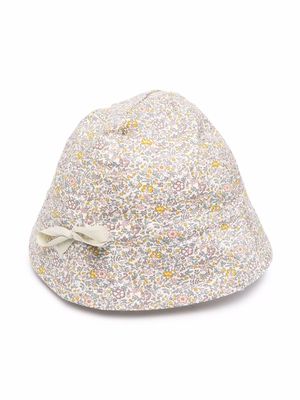 Bonpoint floral-print cotton hat - Neutrals
