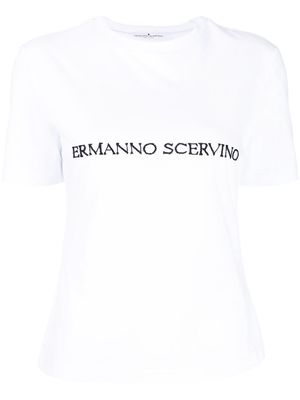 Ermanno Scervino logo-print T-shirt - White