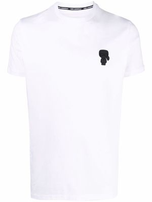 Karl Lagerfeld logo-patch T-shirt - White