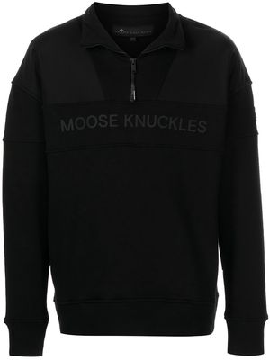 Moose Knuckles North Palm zipped sweatshirt - Black
