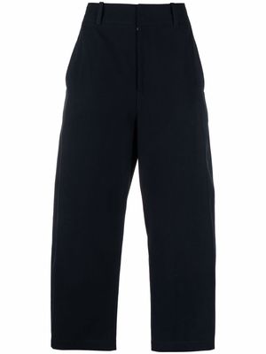 There Was One straight-leg cropped trousers - Blue