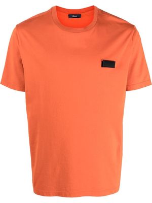 Herno logo-patch T-shirt - Orange
