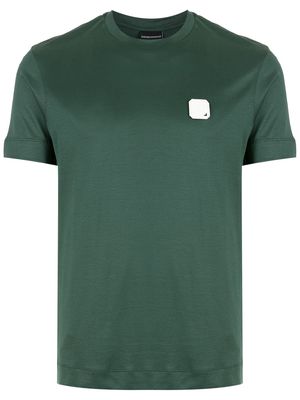 Emporio Armani logo brooch T-shirt - Green