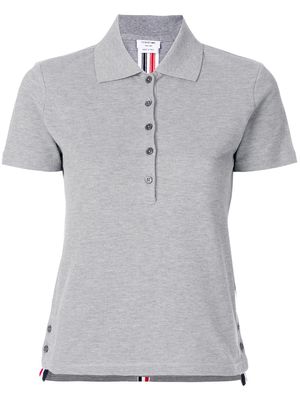 Thom Browne side slit polo shirt - Grey