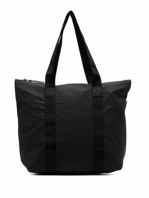 Rains top zip-fastening tote bag - Black