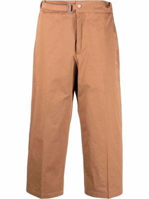 Costumein Thadera cropped-leg trousers - Brown