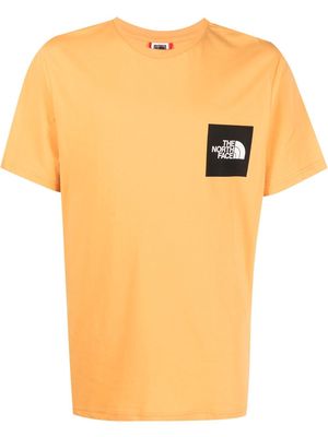 The North Face logo patch T-shirt - Orange