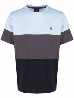 PS Paul Smith stripe-detail T-shirt - Blue