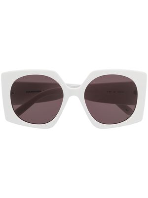 Courrèges Eyewear square tinted sunglasses - White