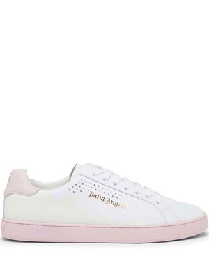 Palm Angels perforated detail lace-up sneakers - White