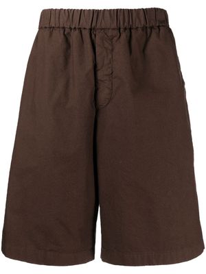 Jil Sander cotton Bermuda shorts - Brown
