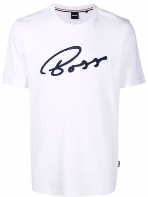 BOSS chenille-logo T-shirt - White