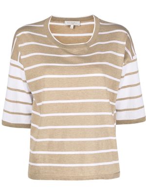 Antonelli striped knitted T-shirt - Neutrals