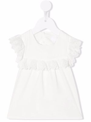 Chloé Kids floral-lace dress - White