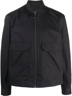 Neil Barrett lightweight zip-up shirt jacket - Black