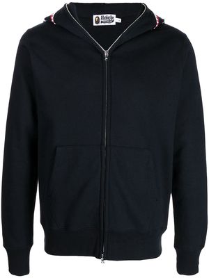 A BATHING APE® logo-print zipped hoodie - Black