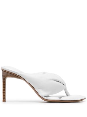 Jacquemus Nocio knotted padded sandals - White
