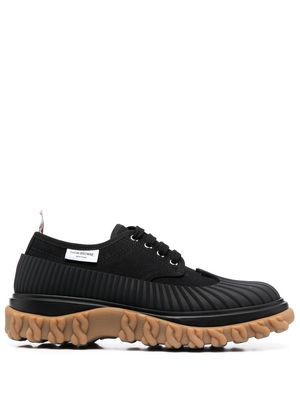 Thom Browne molded-sole lace-up duck shoes - Black