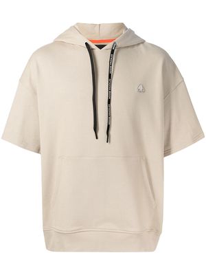 Moose Knuckles short sleeve hoodie - Brown