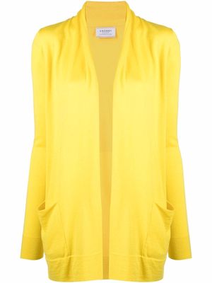 Snobby Sheep open-front rib-trimmed cardigan - Yellow