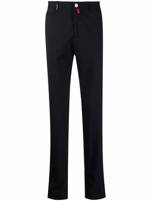 Kiton slim-fit tailored trousers - Black