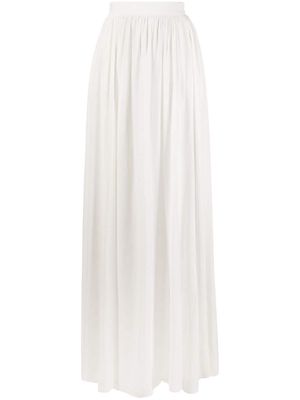 Elie Saab chiffon floor-length skirt - White