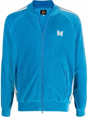 Needles embroidered logo sport jacket - Blue