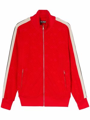 Palm Angels PA TERRY TRACK JKT RED OFF WHITE