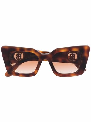 Burberry Eyewear cat-eye tortoiseshell sunglasses - Brown