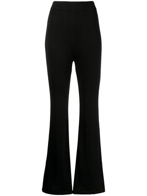 STAUD stretch flared trousers - Black
