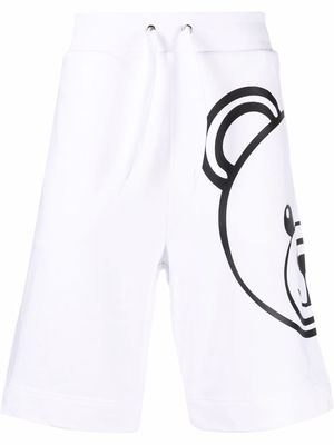 Moschino logo print shorts - White