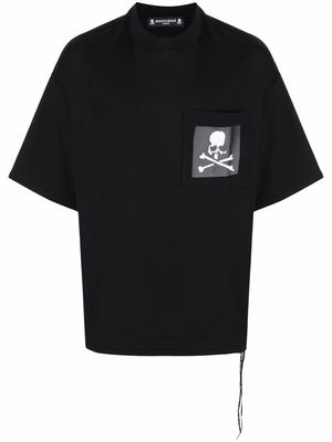 Mastermind Japan skull and crossbones pocket T-shirt - Black