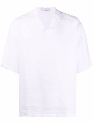 Costumein V-neck half-sleeved T-Shirt - White