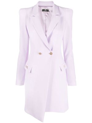 Elisabetta Franchi double-breasted blazer dress - Purple
