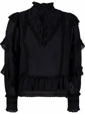 Zadig&Voltaire Trinity long-sleeved blouse - Black